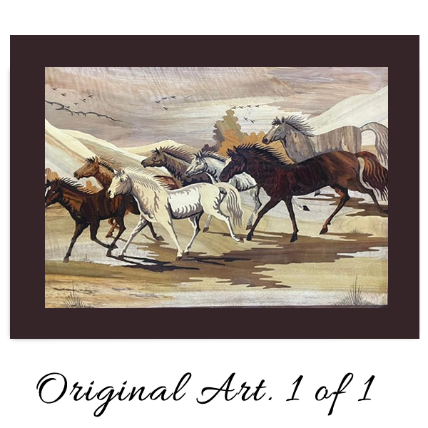 KW000001-Wall Hanging (Horses)