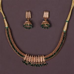 Antique Thushi Necklace With Gold Plating