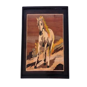 Gallop Grace - Pure rose wood inlay Art <span class="btrack-badge btrack-inline-badge" title="Blockchain Tracked">🔗</span>