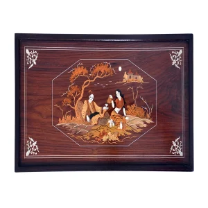 Umar Khaim - Pure rose wood inlay Art